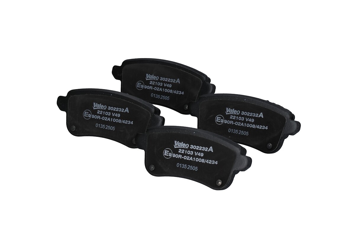 Jeu de 4 plaquettes de frein VALEO ref. 302232A